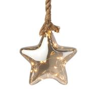 Lumineo Large Christmas Led Star Rope Light 15 Warm White Led In 20Cm Tinted Star