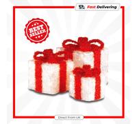 Lumineo LED Gift Box Snow Light Christmas Decoration Warm Glow Festive Decor
