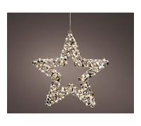 LUMINEO Light-Up Decoration Gold, White Star Micro LED