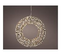 LUMINEO Light-Up Decoration Gold, White Wreath Micro LED