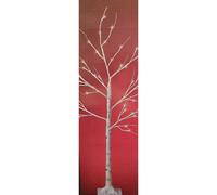 Lumineo Outdoor LED Birch Tree Wedding Decoration 125cm 48 Cool Lights