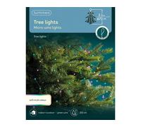 Lumineo Pastel Micro Led Wire Christmas Tree Lights 7Ft Multi Coloured 672 Leds