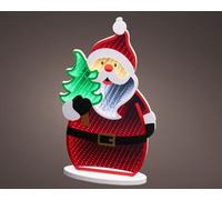 Lumineo Santa Christmas Infinity Mirror Light Led Indoor Xmas Light 40Cm