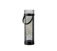 Lumineo Solar Lantern Acrylic Steady Smoke Grey - 34Cm