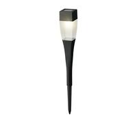 Lumineo Solar Powered Garden Pathway Stake Light Square LED Post Light with Warm White Light 27.5cm