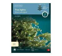 Lumineo Warm White Micro Led 7Ft Christmas Tree Lights Silver Wire 672 Leds