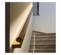Luminescence Stair Handrails Banister Kit, Double-Sided Light LED Handrails for Indoor, Sensor Corporal Gold Wall-Mounted Stair Handrail for Villa Corridors(4000k,2m/6.56ft)