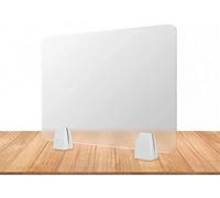 LuminescentDream 4 Pack 60 X 40cm Desk Divider Frosted Acrylic Desktop Privacy Panels,Reduce Noise And Visual Distractions,For Home Offices Libraries Classroom