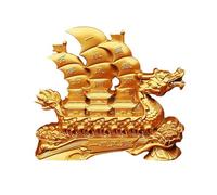 LuminescentDream Feng Shui Home Decoration Dragon Boat Head Ornaments Sailing Ship Statue Feng Shui Decoration Of Wealth And Prosperity For Home And Office