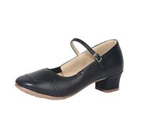 LuminescentDream Women Latin Dance Shoes,Low Dance Heels,Breathable And Comfortable Lightweight Dance Shoes,Practice Performence Dancing Shoes For Beginners