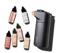 Luminess BREEZE DUO Airbrush Makeup System Fair Coverage - 9-Piece Kit includes 2x Silk Airbrush Foundation Soft Rose Blush Glow Highlighter