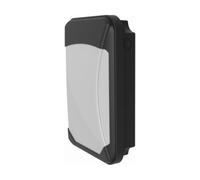 Lumineux Home 12W Black Compact Outdoor Weatherproof Security LED Robust IK08 Wall Bulkhead 1250 lumens Light Fitting IP65 Rated