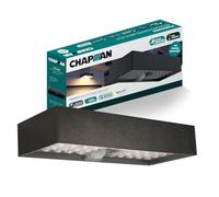 Lumineux Lighting Chapman Pinehurst Solar LED Brick Light, 6W, Black, Outdoor Path and Wall Light with PIR Motion Sensor, IP65 Waterproof, 4000K (Black)