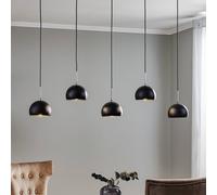 Luminex Cool pendant light, 5-bulb long, black