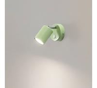 Luminex Fun wall spotlight, light green, 14 cm high, adjustable, GU10