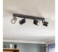 Luminex Modo downlight in metal, black, 4-bulb