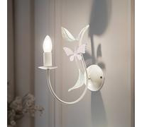 Luminex Summer wall light, white/green/pink, width 11 cm, steel