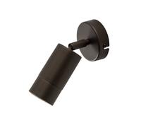 Luminex Wall spotlight Link, titanium gold, width 8 cm, steel