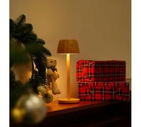 Luminexdesigns Bamboo Led Table Lamp - Dimmable Cordless Lamp With Touch Control, 3 Colour Modes