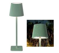 LuminexDesigns Cordless Rechargeable LED Table Lamp - 5200mAh Battery, Stepless Dimming, 3 Colour Temperatures, IP54 Water-Resistant, for Indoor & Outdoor Use - Green
