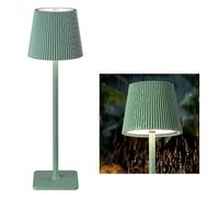 LuminexDesigns Cordless Rechargeable LED Table Lamp - 5200mAh Battery, Stepless Dimming, 3 Colour Temperatures, IP54 Water-Resistant, for Indoor & Outdoor Use - Green