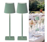 LuminexDesigns Cordless Rechargeable LED Table Lamp Green Vela TL02