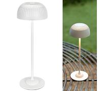 LuminexDesigns Cordless Rechargeable Table Lamp with Full Aluminium Body, Modern 5200mAh Battery Mushroom Touch Bedside Lamp with 3 Colour Modes, IP54 Perfect for Living Room Bedroom & Home Décor