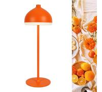 LuminexDesigns Cordless Table Lamp-5200 mAh Rechargeable LED Bedside & Bathroom Lamp with 3 Light Colours,Dimmable Touch Control,Portable Lamp for Office,Living Room & Outdoor,Sunset Orange