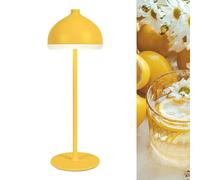 LuminexDesigns Cordless Table Lamp-5200 mAh Rechargeable LED Bedside & Bathroom Lamp with 3 Light Colours,Dimmable Touch Control,Portable Lamp for Office,Living Room & Outdoor,Mustard Yellow