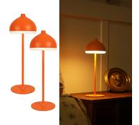 LuminexDesigns Cordless Table Lamps Set of 2, Rechargeable LED Lamps with 3 Light Colours & Dimmable Touch Control, Portable Ambient Lighting for Bedroom, Living Room, Dining Area & Outdoor