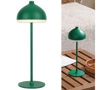 LuminexDesigns Dome TL13 Cordless Table Lamp-5200 mAh Rechargeable LED Bedside & Bathroom Lamp with 3 Light Colours,Dimmable Touch Control,Portable Lamp for Office,Living Room & Outdoor,Olive Green