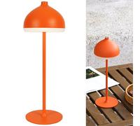 LuminexDesigns Dome TL13 Cordless Table Lamp-5200 mAh Rechargeable LED Bedside & Bathroom Lamp with 3 Light Colours,Dimmable Touch Control,Portable Lamp for Office,Living Room & Outdoor,Sunset Orange