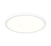 LuminexDesigns LED Ceiling Light Dimmable with Remote - 24W Ceiling Lamp Flat with 2000K Backlight, Warm Night Light & Timer, Modern Round 12" Ultra-Thin Light Fittings for Living Room Bedroom Kitchen