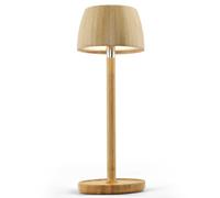 LuminexDesigns Rechargeable LED Table Lamp-Boho Bamboo Cordless Touch Dimmable Bedside Lamp, Waterproof for Bedroom Dining Room Patio Outdoor Garden Cafes Restaurants & Cozy Ambient Lighting-BAMO TL11