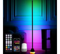 LuminexDesigns Smart LED Floor Lamp RGBIC, WiFi Standing Corner Light Work with Alexa Remote Control, 16M Colors Changing Ambient, Music Sync Timer for Living Room/Bedroom/Gaming (Plug Not Included)