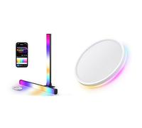 LuminexDesigns Smart RGB Lighting Set - 40cm Light Bar & Ceiling Lamp with APP & Alexa Control