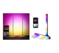 LuminexDesigns Smart RGB Lighting Set - Double Floor Lamps & 40cm Light Strip with APP & Alexa Control
