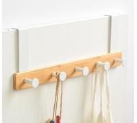 Luminexia Over Door Hanger with 5 Mental Hooks Door Hooks,11/21cm Arm Length,for Hanging,for Bathroom Coat Rack Spacing Saving Wall Hanger Coat Hooks for Clothes,Towel,Bags,Scarfs