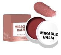 Luminisers Powder Blusher for Cheeks Face Glow Eyeshadow, Shimmer Blusher, Buildable and Vegan Cosmetics, Miracle Balm Glow Skin Balm Tint Creamy & Multi-purpose Hydrating Tint For Lips, Face（02）