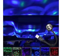 LuminKing Mood light Projector Lamp, Voice controlled, Switch between multiple colours & light patterns with voice commands, USB