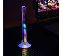 LuminKing Music LED Bar Light - Synchs with Music & Sound, Displays Multiple Light Patterns, Retro Style, Rechargable Battery with USB, Very Lightweight & Portable, RGB