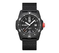 Lumino Bear Grylls Survival ECO NO Planet B Men's Watch with Strap Made of 100% Recycled Ocean Plastic, Colour: Black, Case Diameter: 42 mm, Water Resistance: 200 m, XB.3722.ECO, Black, Strap.