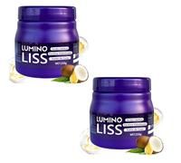 Lumino Liss Hair Straightening Cream Alisado for All Hair Types,Long-Lasting Smoothness, Keratin & Nourishing Scalp Oil Blend, Instant Restores Natural Silkiness (2PC)