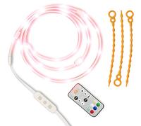 Luminoodle Color - 10ft RGB LED Rope Lights - 14 Color Options, Remote Control, Dimmer - 450 Lumens of Light for Camping, Hiking, Safety - Color LED String Light That Doubles as an LED Lantern…