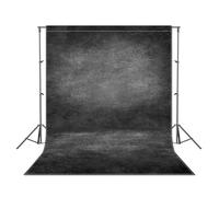 Luminora 6x8ft Fabric Black Abstract Thick Photography Backdrop For Portrait Photo Background Vintage Texture Adult Kids Headshot Photoshoot Studio Props Roller Pocket On Top (No Bracket No Clips)