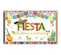 Luminora 72x43inch Fiesta Mexican Theme Backdrop Colorful Piñata Guitar Background Cinco De Mayo Wall Tapestry Taco Tuesday Party Banner Decorations Photo Booth Props