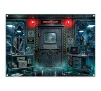 Luminora 7x5ft Abandoned Zombie Research Lab Halloween Backdrop