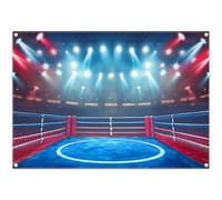 Luminora 7x5ft Boxing Ring Backdrop Boxing Match Stage Spotlights Background Men Fighting Decoration Stadium Gym Birthday Baby Shower Photo Banner Props