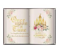 Luminora 7x5ft Fairy Tale Book Backdrop Once Upon a Time Castle Party Photo Background Story Princess Girls Birthday Wedding Decorations Photo Studio Props