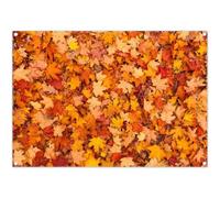 Luminora 7x5ft Fall Maple Leaves Scene Backdrop Friendsgiving Autumn Harvest Floor Background Holiday Family Thanksgiving Decorations Party Photo Banner